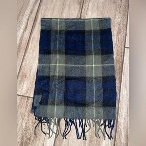 UGG Merino Wool Scarf in Blue and Gray